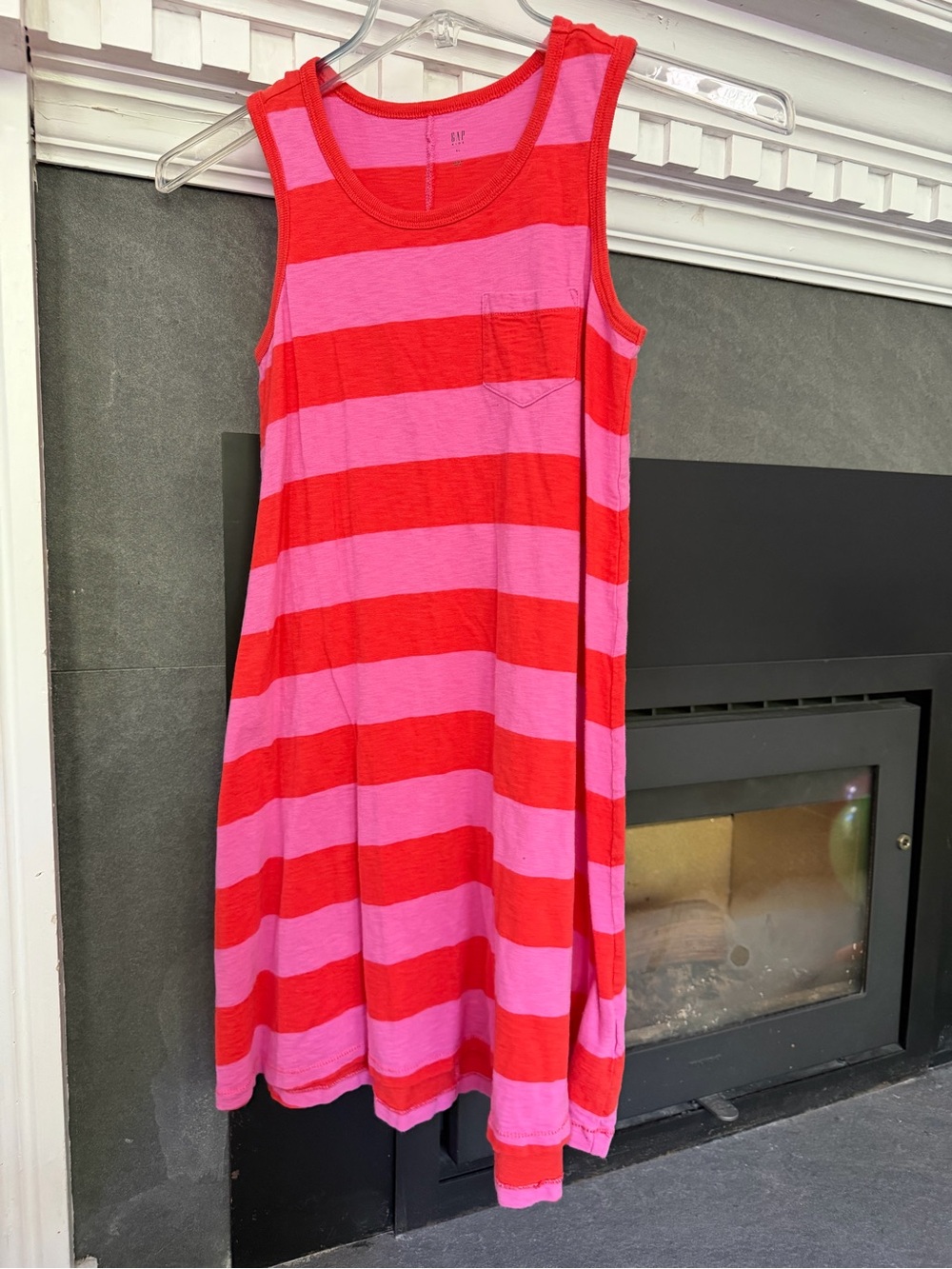 GapKids Girl’s Tank, Dress, Pink & Orange Stripped